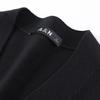 [Cashmere&Sheepskin] Single Breasted V-neck Knitted Vest Cardigan for Autumn and Winter Sleeveless Men's Wool Sweater