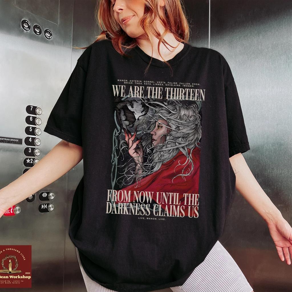 Crescent City Fans Comfort Shirt For Women Lunathion Light Gift For Book Lover Dark Academic Unisex Tee Fantasy Apparel Y2K Top