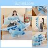 Grande Peluche Drago Blu Peluche Animale Giocattolo Cuscino Bambola Per Bambine Vendita all'Ingrosso