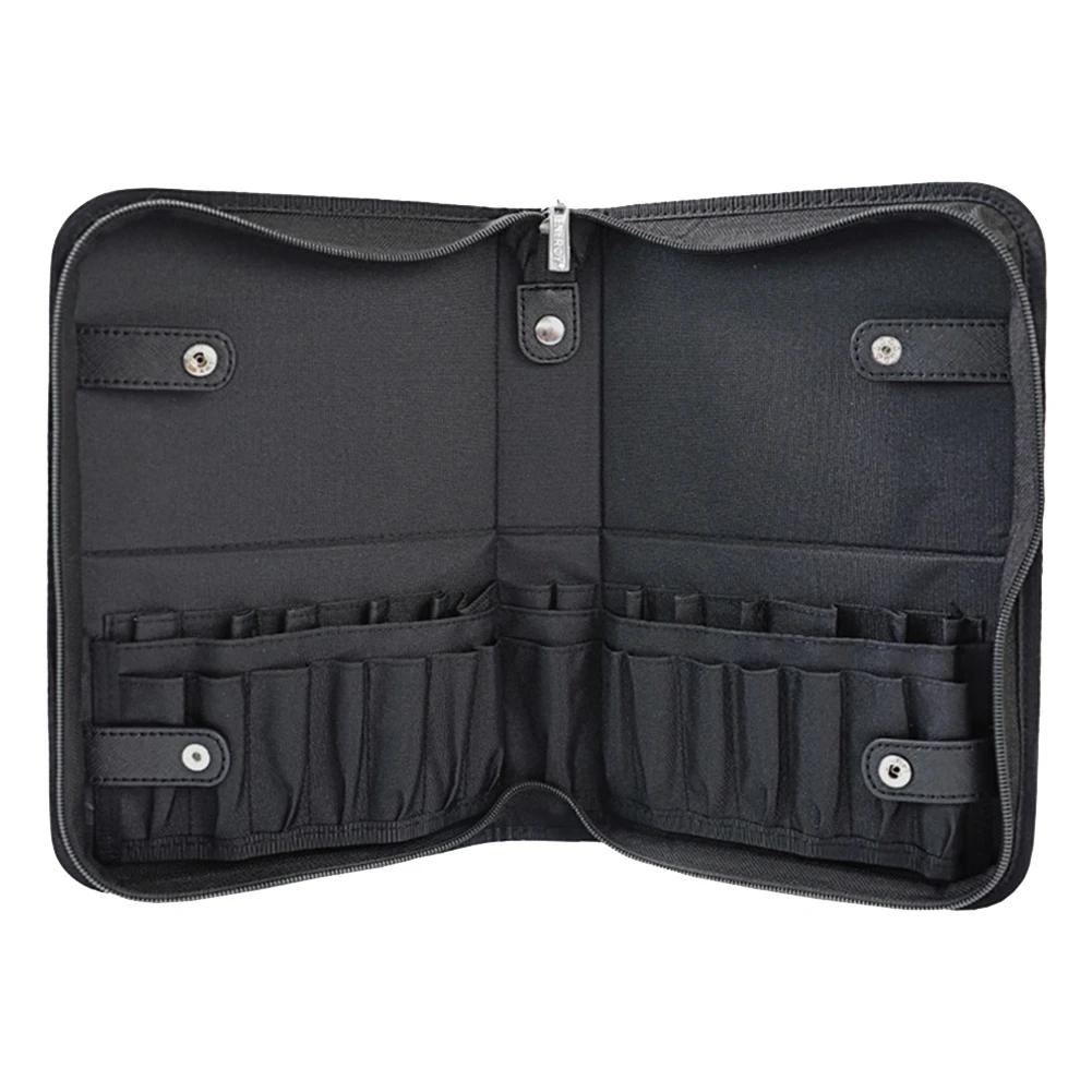 

Складная сумка для кистей для макияжа с 29 отверстиями, женская сумка для хранения косметических кистей, органайзер для инструментов для макияжа, водонепроницаемая нейлоновая сумка для хранения косметики