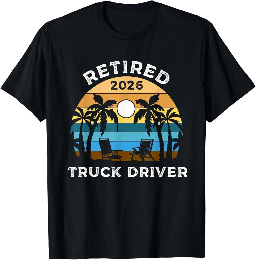 Funny Vintage Retirement 2026 Retired Truck-Driver Gift Unisex T-Shirt
