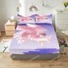 Cardcaptor Sakura Cartoon Fitted Sheet Cover for Teenager, Elastic Bedding, Cute Digital Printing Sheets, Bedding Children