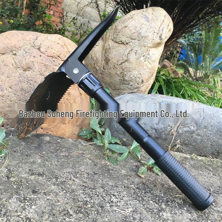 Multi-Purpose Foldable Outdoor Camping Spade with Rubber Handle Basic Model