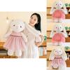 Chinese Style Bunny Plush Toy With Soft Short Pile Fabric For Children And Collectors