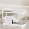 Plastic Aquarium Turtle Tank Kit with Basking Ramp Turtle Terrarium for Crabs Fishes Amphibians Reptiles Small Fish Tank