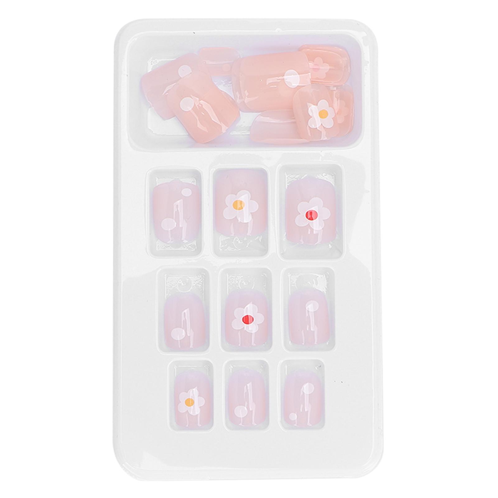 

24 шт. женские накладные ногти полное покрытие клей на ногтях накладные ногти маникюрный инструмент P151