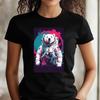 T-Shirt Women Polar Bear As Astronaut Motif Cotton Size XS To 3XLWill Open In New Window or Tab