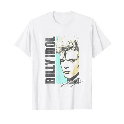 Billy Idol Whiplash Smile T Shirt Vintage Breathable Unisex Casual Stylish Homme Fashion Graphic Slightly Versatile Soft