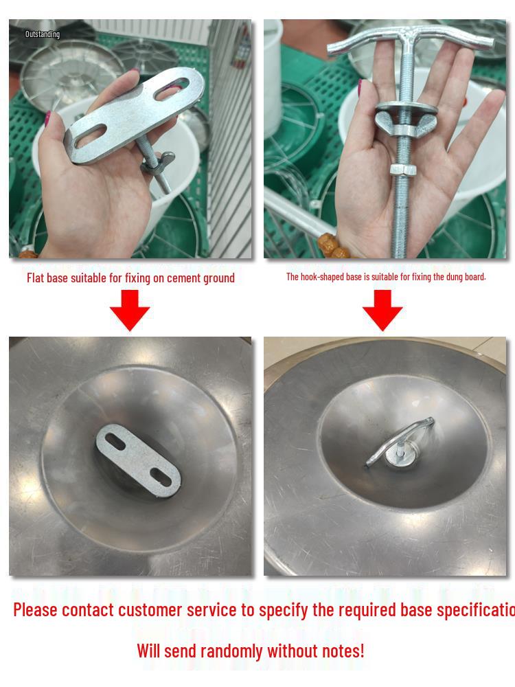 Stainless Steel Round Feeding Trough for Chickens, Ducks, and Pigs - New Style