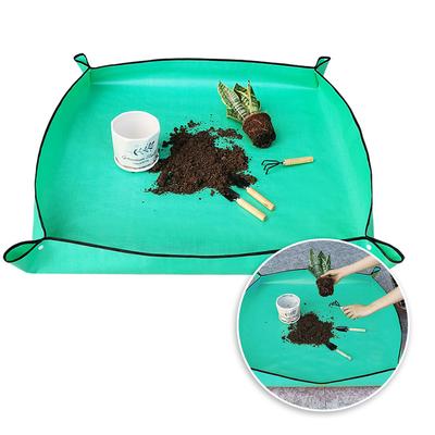 Planting Mat PE Gardening Potting Mats Reusable Garden Transplanting Pad Waterproof Plant Repotting Mat Flower Pots Pads