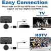 HD Indoor Digital TV Antenna With Amplifier - 5.0m Coaxial Cable 250 Mile Range Supports HD And UHD Channels Supports 4K 1080p
