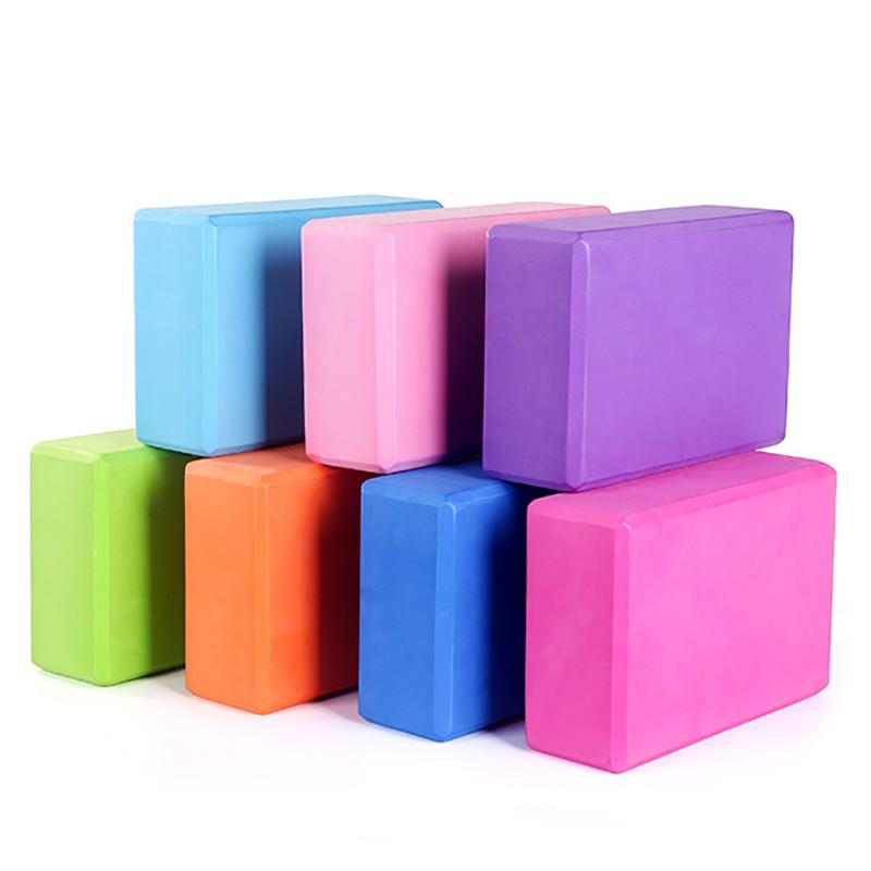 1PC Yoga Building Blocks Cubes Pilates Bricks Reinforcement Mats Sports Supplies Exercise Home Exercise Equipment Fitness