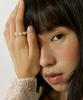 Lucir Zu Gold Ball Pearl Ring