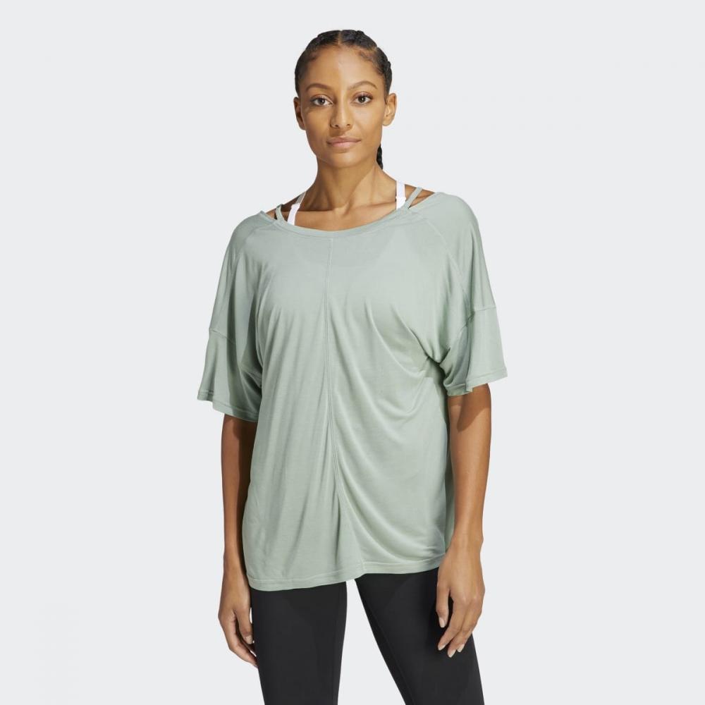 

Adidas Yoga Studio Oversized Футболка SILGRN