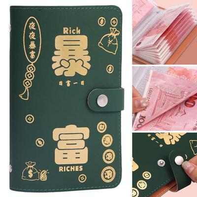 Save Money 100 Envelopes Money Saving Challeng PU Savings Challenges Book Budget Binder Couples