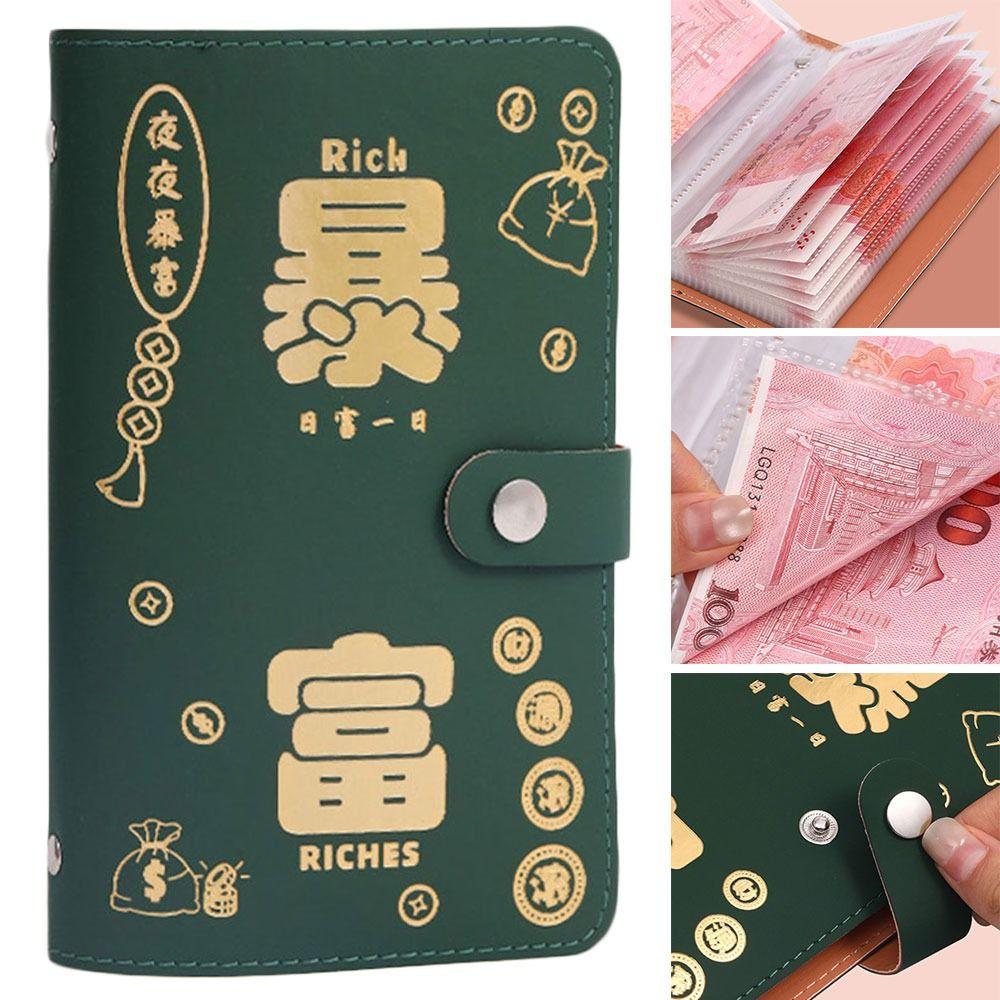 PU 100 Umschläge Geldsparen Herausforderung Sparen Geldspar-Herausforderungen Blätter Budgetplaner Liebhaber