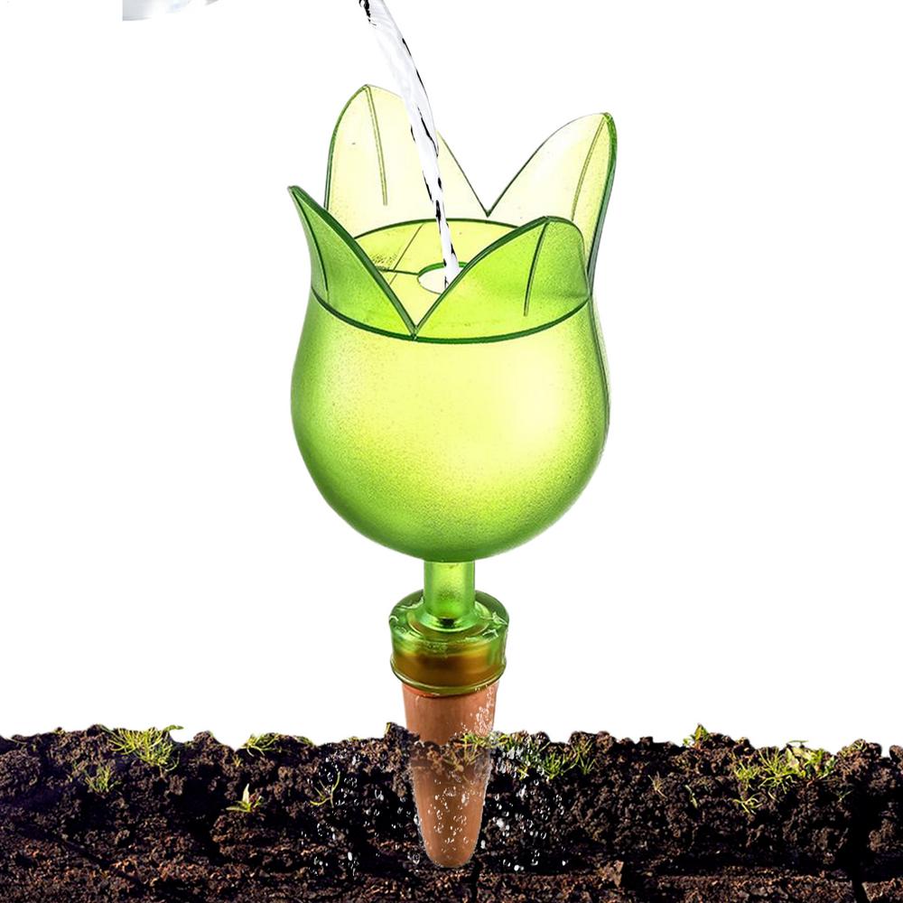 Self Watering Planter Insert Automatic Flower Plant Watering Stake Automatic Drip Irrigation System Watering Devices Garden Tool белый