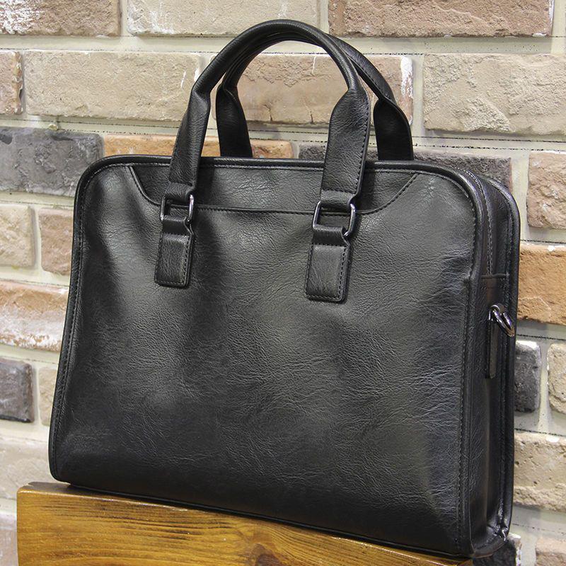

Men s Korean Style Business Briefcase & Crossbody Bag for Laptops and Files