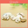 Korean Style Resin Cat Statue With Cartoon Design For Home Office Decor