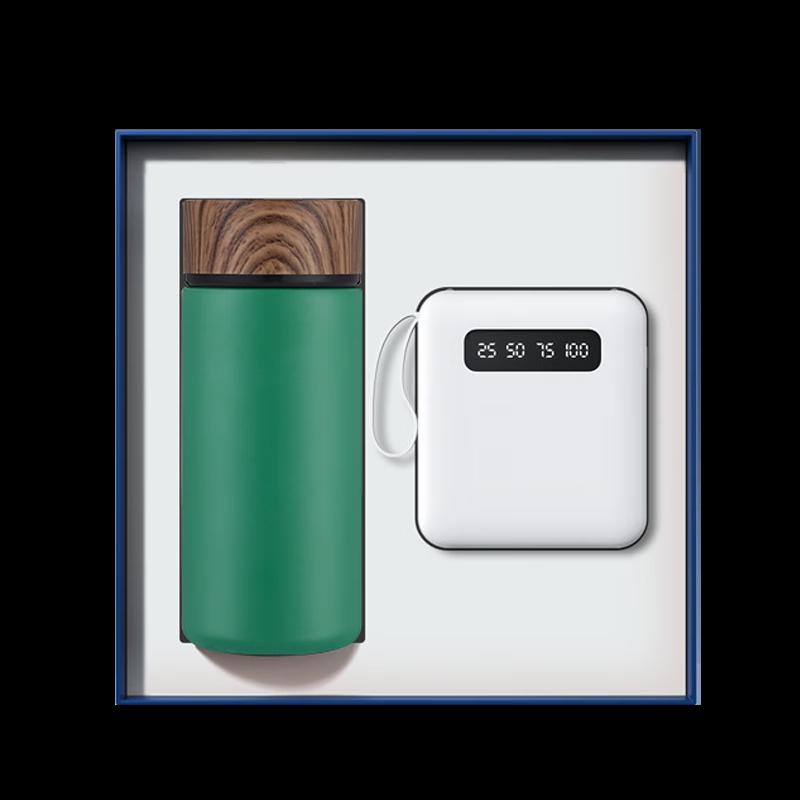 Smart Insulated Mug & LED Power Bank Gift Set