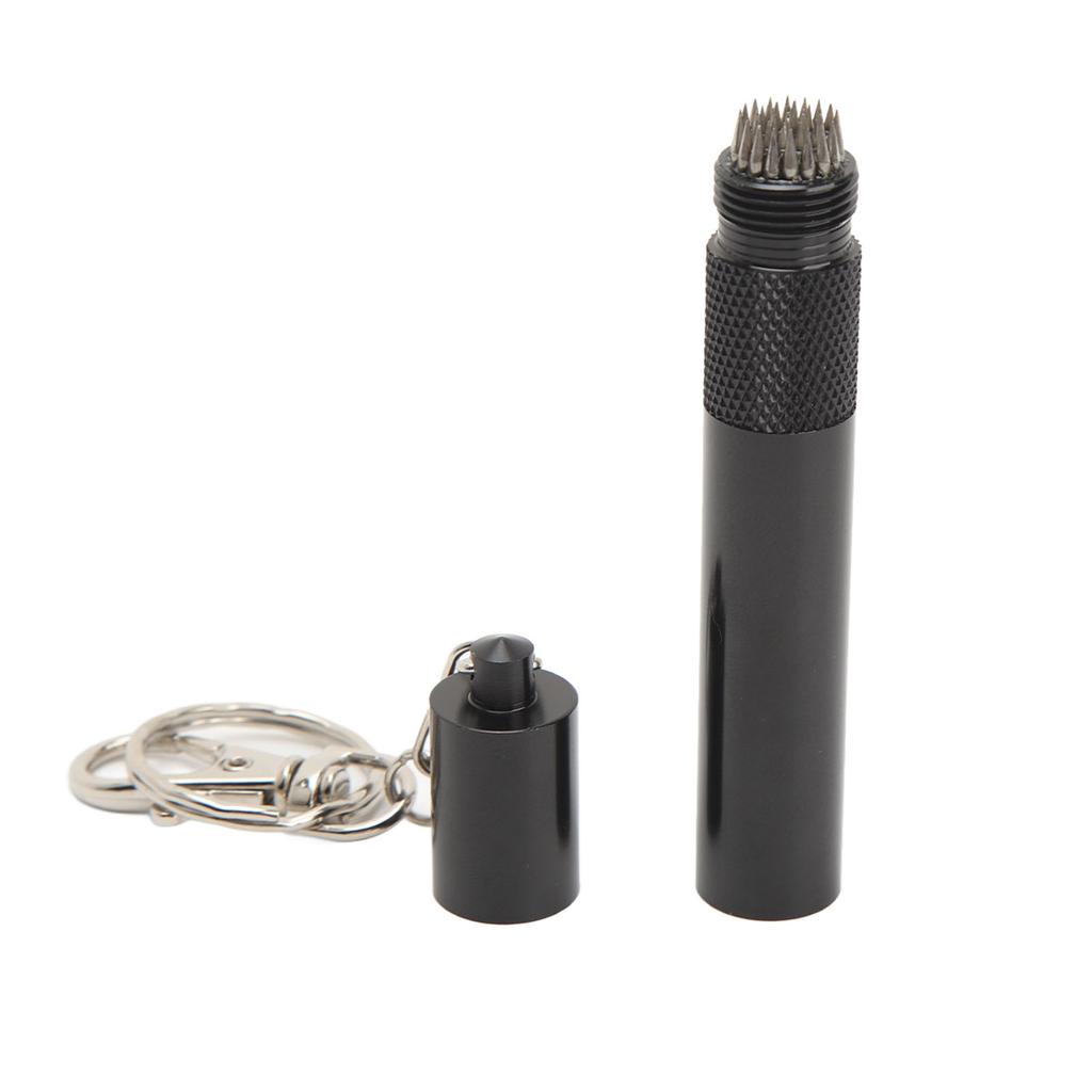 Cue Tip Pricker Tool with Key Chain 6063 Aluminum Prick Storage 2 In 1 Prevent Slip Billiard Cue Tip Pick