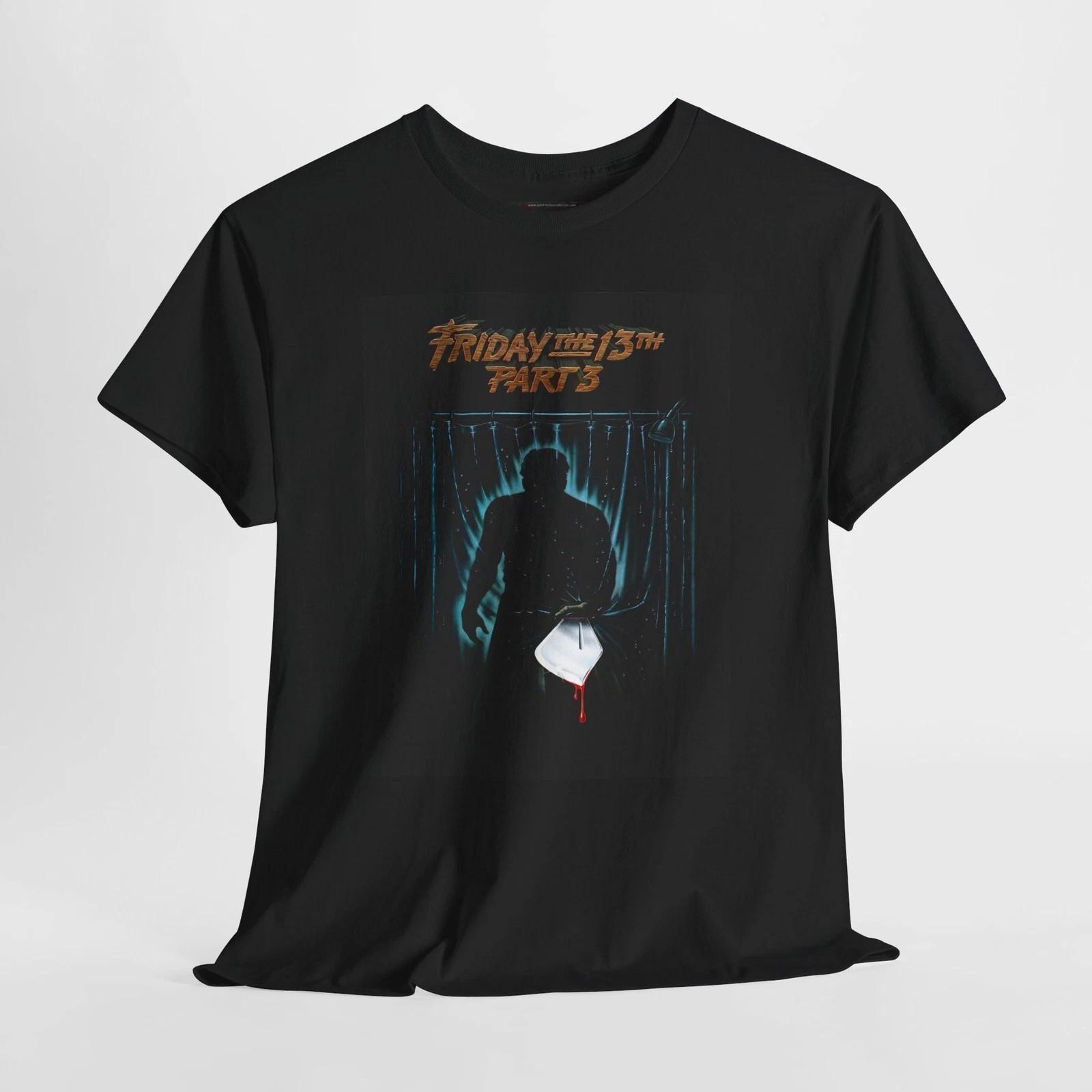 Friday the 13th Part 3 1982 Retro Movie Poster Horror Unisex Graphic T-Shirt S