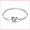 925 Sterling Silver Bracelet Star Moon Blue Eyes Zircon Heart Safety Chain Bracelets Snake Bone Chain Fit DIY Charms Jewelry