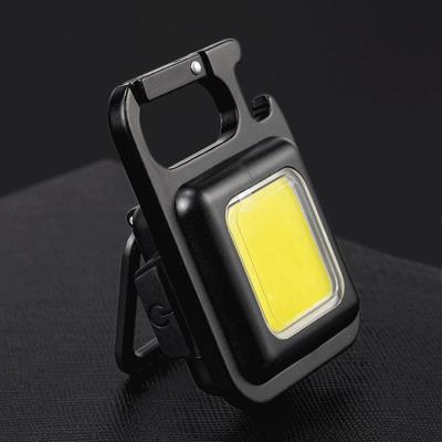 Mini baterka dobíjacie osvetlenie COB kľúčenka USB nabíjacie núdzové svietidlá LED pracovné svetlo Prenosné vonkajšie kempingové svetlo