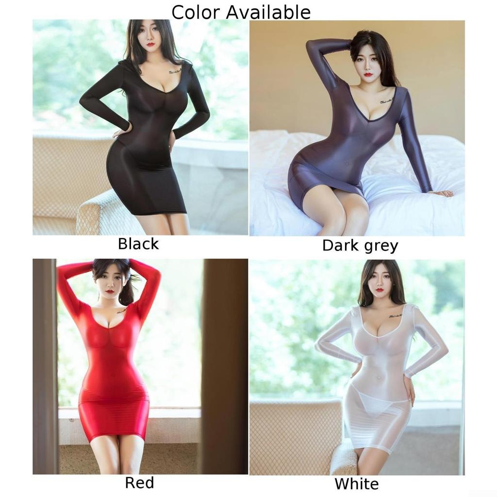 Brand New Womens Dress Panties Sexy Shiny Sleepdress