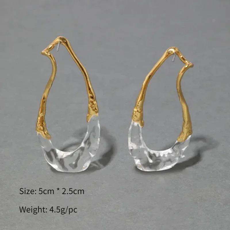 Modern Zircon European and American Design Irregular Earrings For Women Party Gifts 2025 Trend New Hot Selling