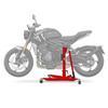 Lève central / béquille d'atelier - CONSTANDS - Triumph Trident 660 (2021-2025) - 300 kg - pliable - rouge