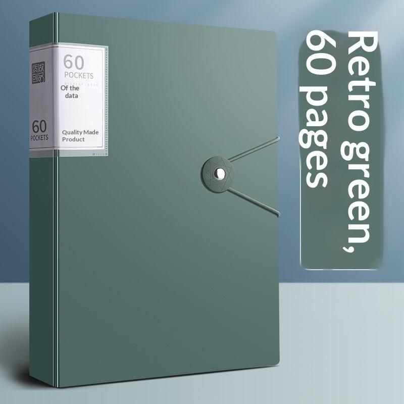 1Pcs Pp High Transparency And Waterproof Insert Brochure 60/100 Pocket A4 File Folder Suitable For A4 Size Documents And Papers