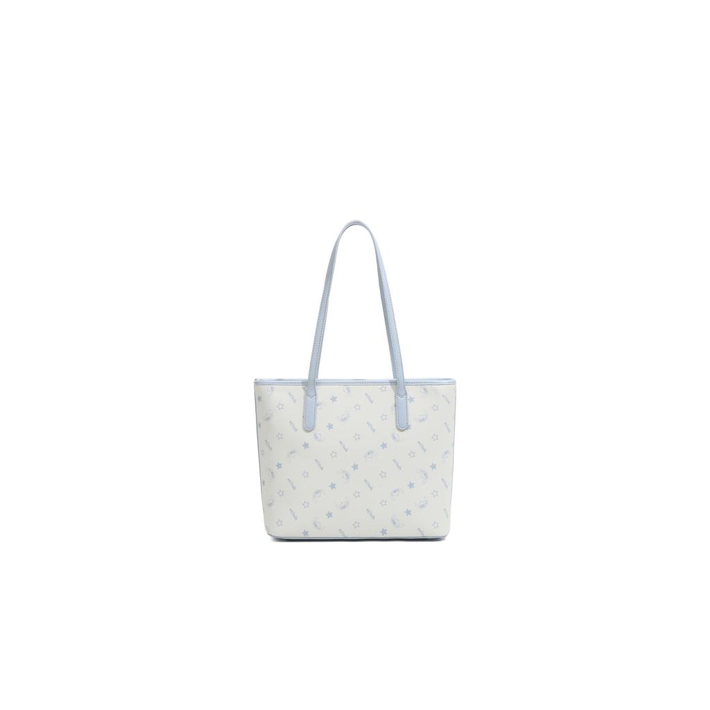 New Disney Stitch PU & PVC Tote Bag, Shopping Bag, Handbag, Shoulder Bag Large Women's Light Blue BMK-72767