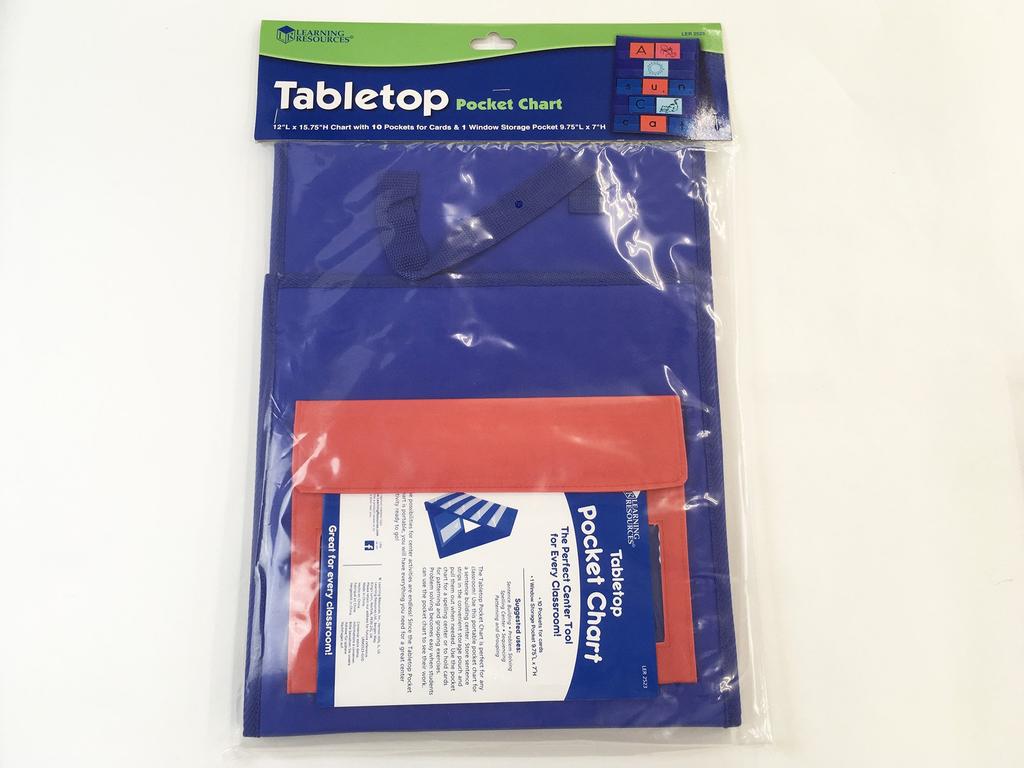 Learning Resources Tabletop Pocket LER 2523 Double-Sided Chart,
