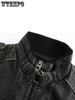 Men's Casual Vintage Style PU Leather Jacket With Pockets -  Stylish & Durable - For Everyday Wear - Perfect Gift for Fashionable Men