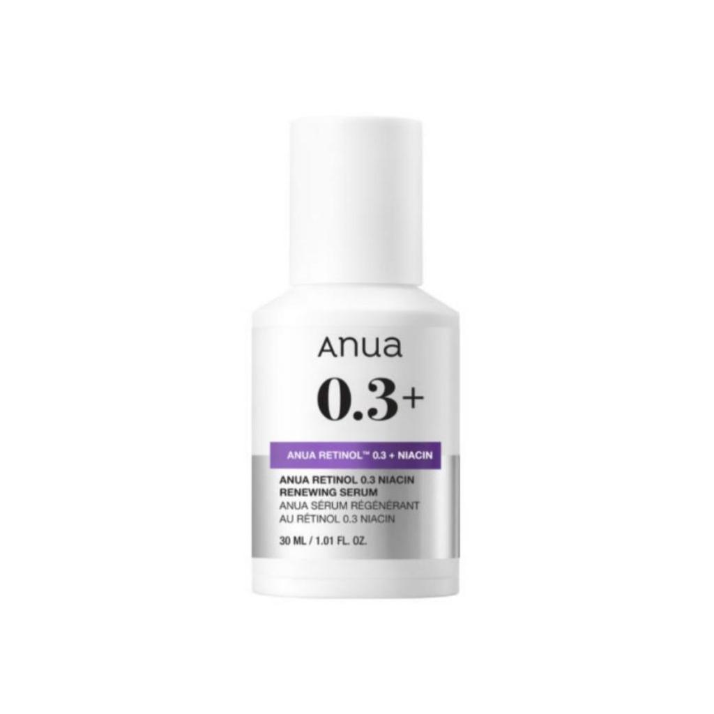 Anua Nano Retinol 0.3 Niacin Renewing Serum 30ml - Skin-smoothing, brightening serum with nano-retinol & niacinamide