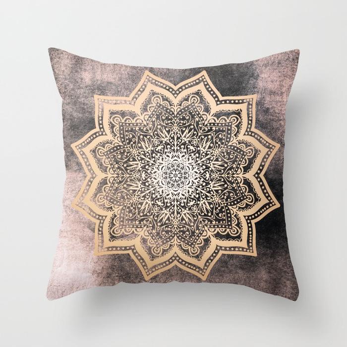New Mandala Series Ethnic Theme Polyester Pillow Case Cushion Exotic