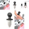 Sturdy Aluminum Alloy Expansion Screw Base With Hollow Ball Head For Motorcycle Phone Camera Mount