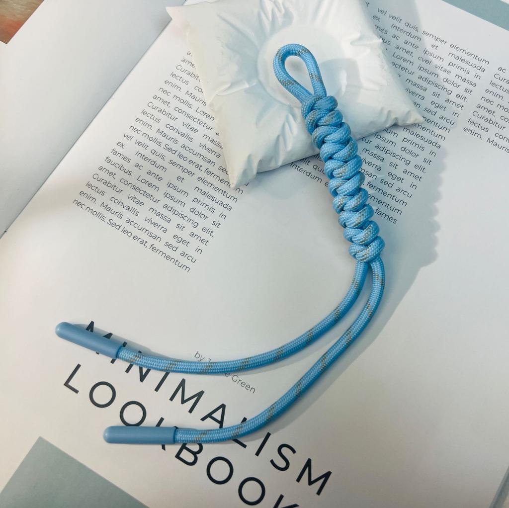 Hand-woven Color Bag Hanging Mobile Phone Lanyard Fashionable Handmade DIY Braided Rope Pendant Diamond Knot Keychain