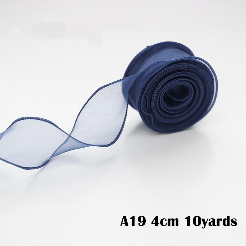 

40mm 10Yards Wavy Edge Fishtail Yarn Organza Ribbon for Gift Wrapping DIY Bow Hair Bouquet Lace Fabric Ribbons Sewing Supplies 4cm-10yards