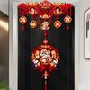 Flocking Chinese Lucky Ornament Good Luck Fu Character Pendant  Festival Celebration