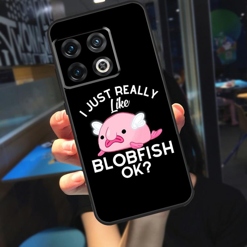 Cute Blobfish Funda For OnePlus 13R 13 12 R 11 9 10 Pro 8T 9RT 10T OnePlus Nord CE 4 2 3 Lite N20 N30 Case