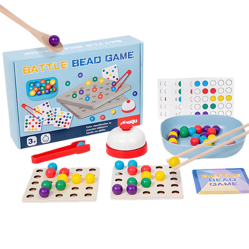 Beaded Clip Battle Toy: Parent-Child Interactive Game for Focus and Logical Thinking