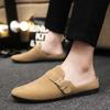 Fashion Half Slippers for Men Outdoor Mules Flat Sandals Man Rubber Original Low Price Mascullino Trend 2025 Fashion Summer Sale Shoes