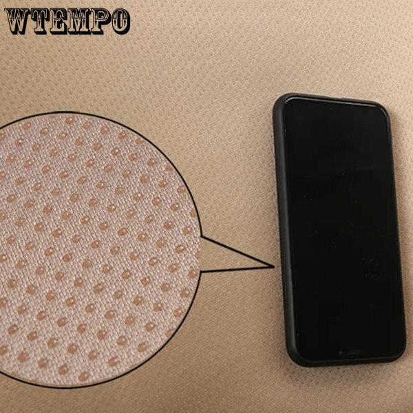WTEMPO Automotive Universal Seat Cushion Fully Covered with Strips Front Anti-skid No Binding No Backrest Rear Three Person Leather Seat Cushion