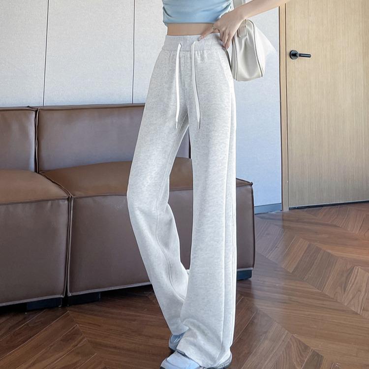 Frühlings-Yoga-Trainingshose Damen Schlaghose Sportlicher Stil Hochtaillierte Hose