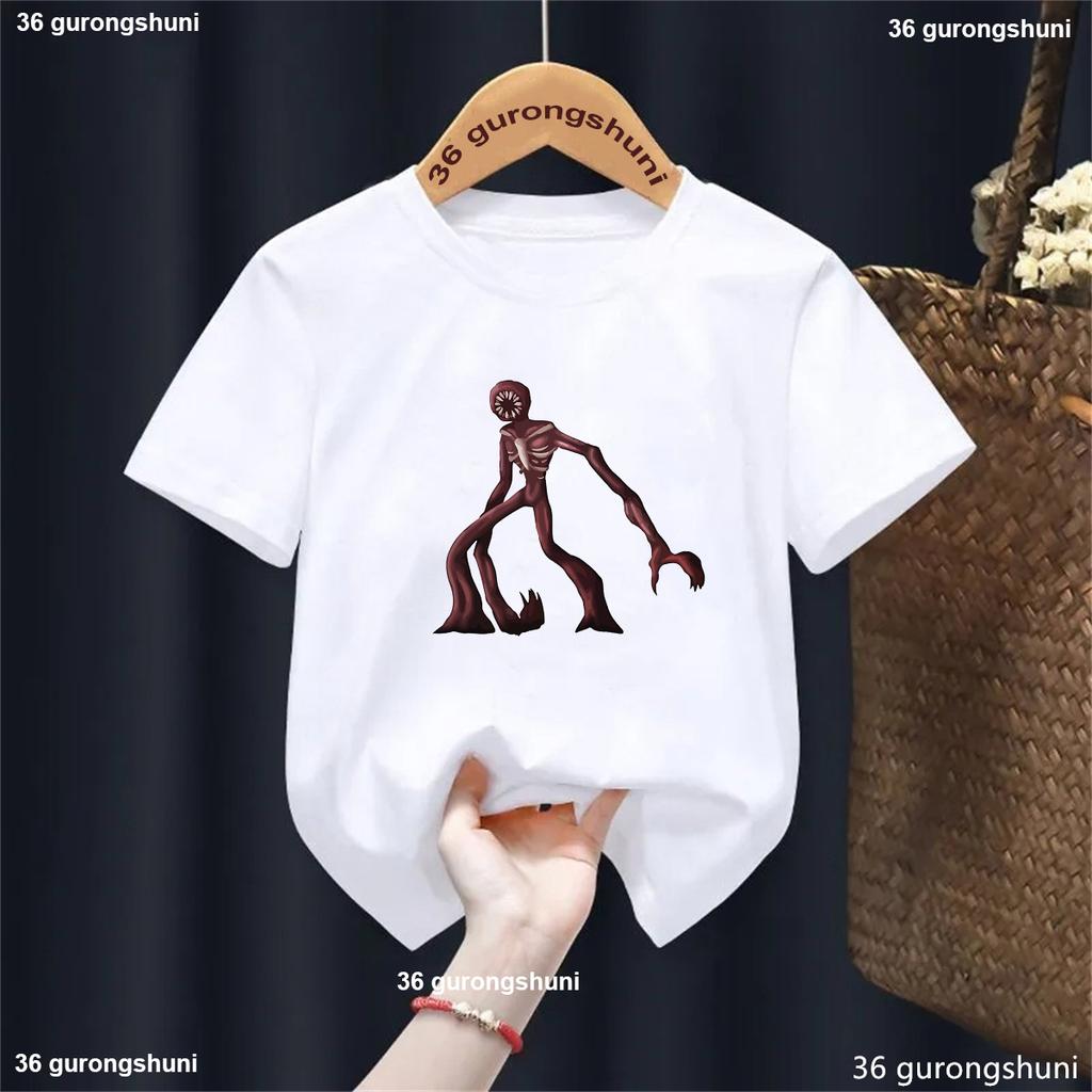 Summer Casual All The Entities New Doors Game Update Kids T-Shirt Cartoon Print Boys Tshirt Boys/Girls Clothes Shirt Tops