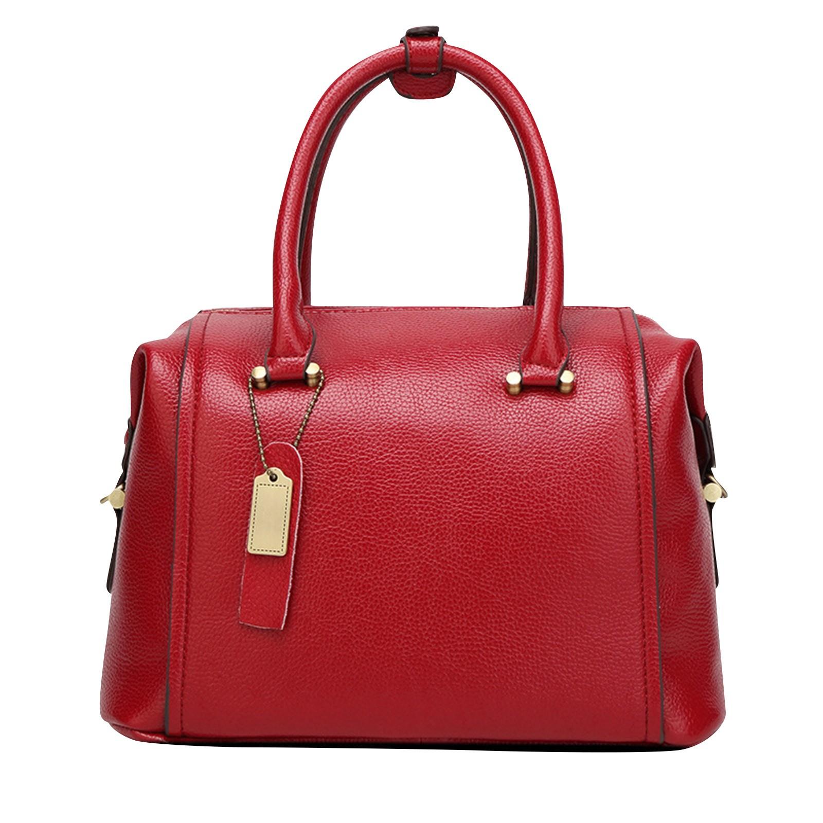 

Женская сумка из искусственной кожи, сумка-подушка через плечо One Size красный