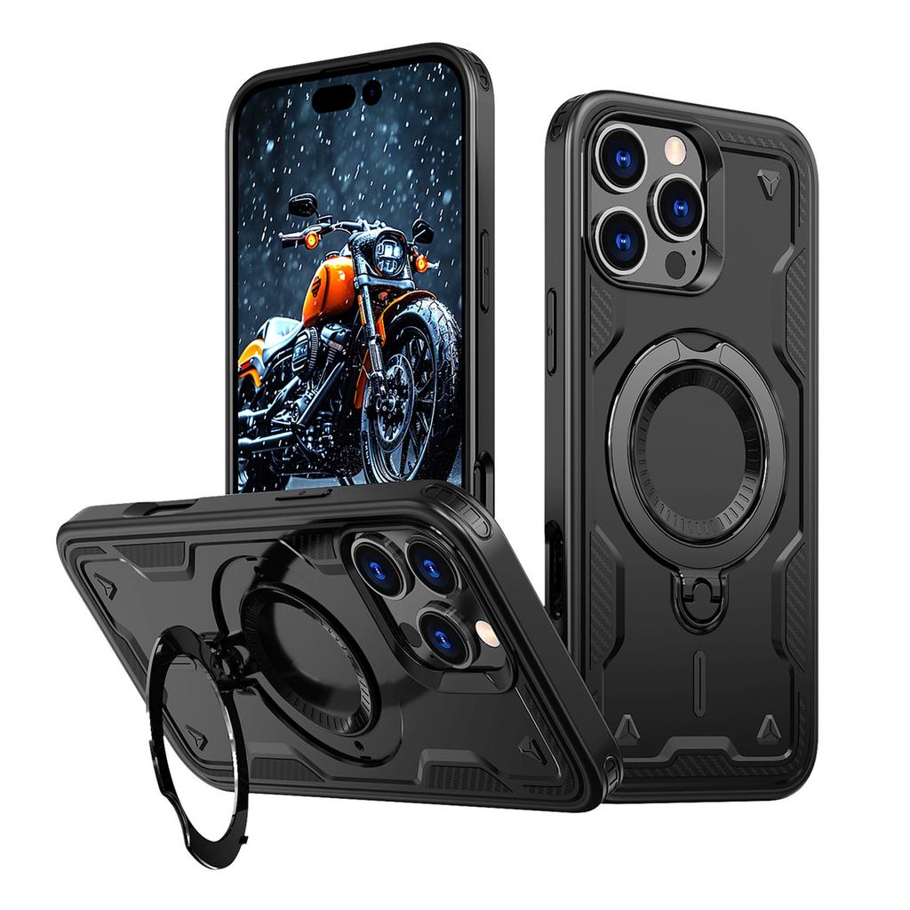 Etui Pokrowiec Na Iphone 16 Pro Max Hybrid Armor Trendy Magsafe - Czarny