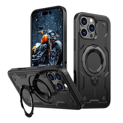 Etui Pokrowiec Na Iphone 16 Pro Max Hybrid Armor Trendy Magsafe - Czarny